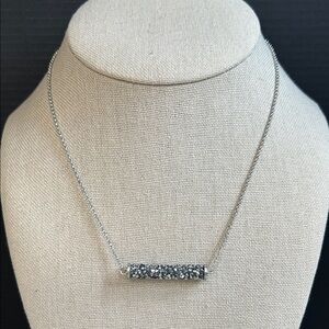 Touchstone Swarovski Silver Necklace